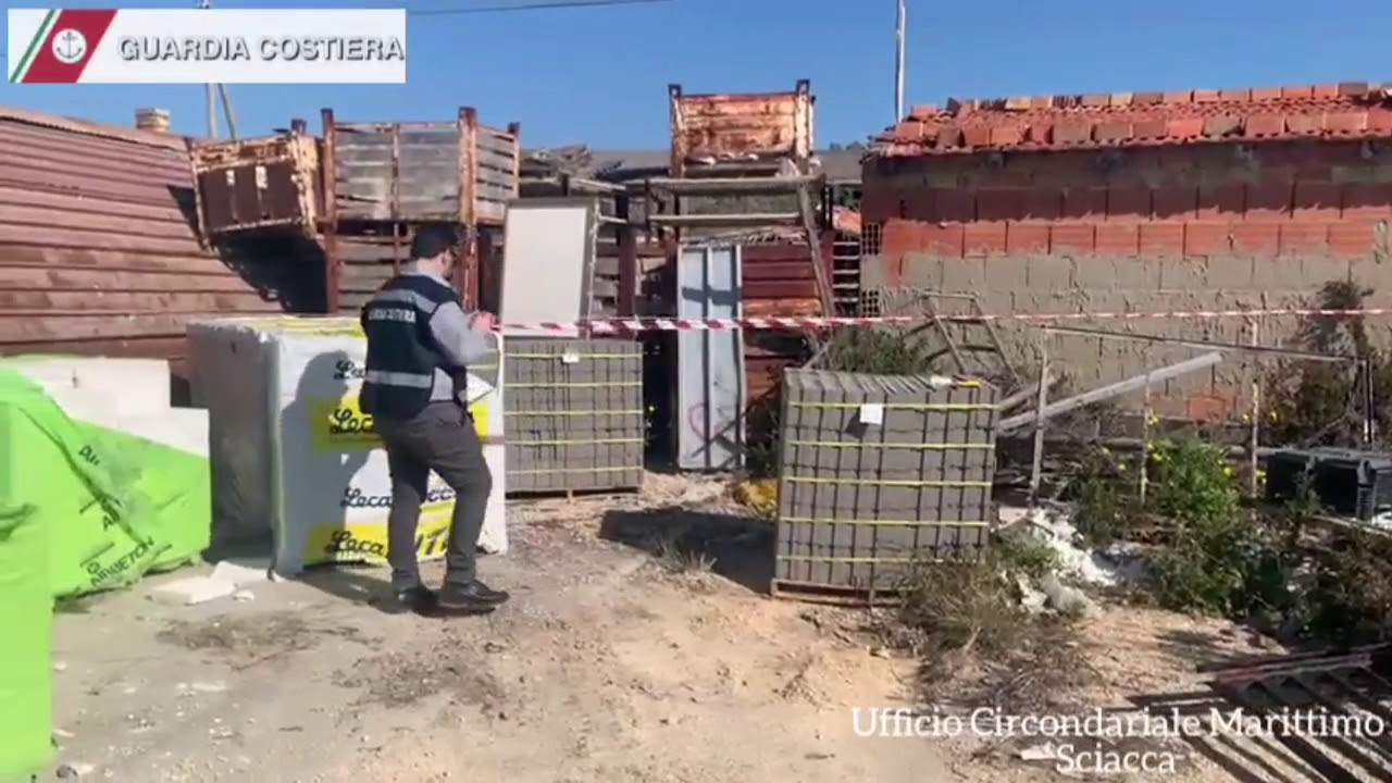 Impresa edile di Sciacca occupava abusivamente area demaniale marittima,  sequestro della Guardia Costiera (Video)