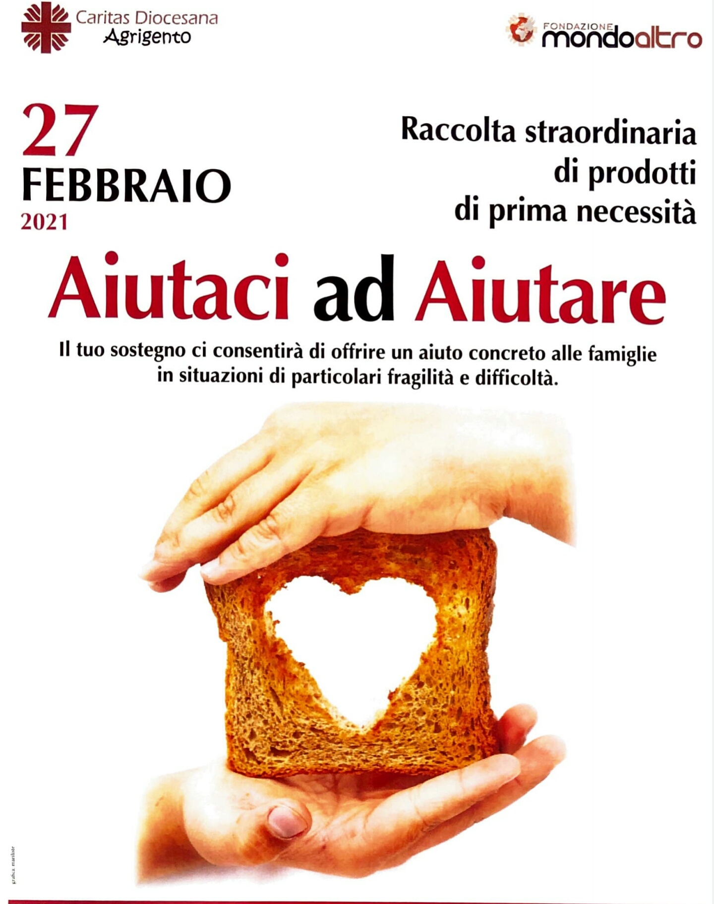 "Aiutaci ad Aiutare", domani iniziativa della Caritas anche Menfi a sostegno di 300 famiglie