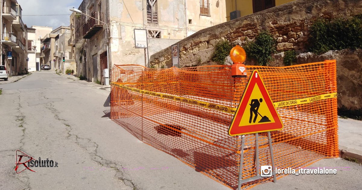 Lavori completati, domani si riapre al transito la via Castello a Sciacca