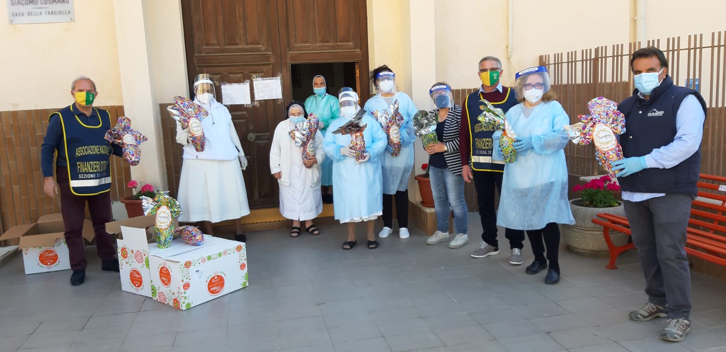 Il Covid non ferma la solidarietà, le uova di Pasqua di Gens Nova all'istituto Boccone del Povero di Sciacca