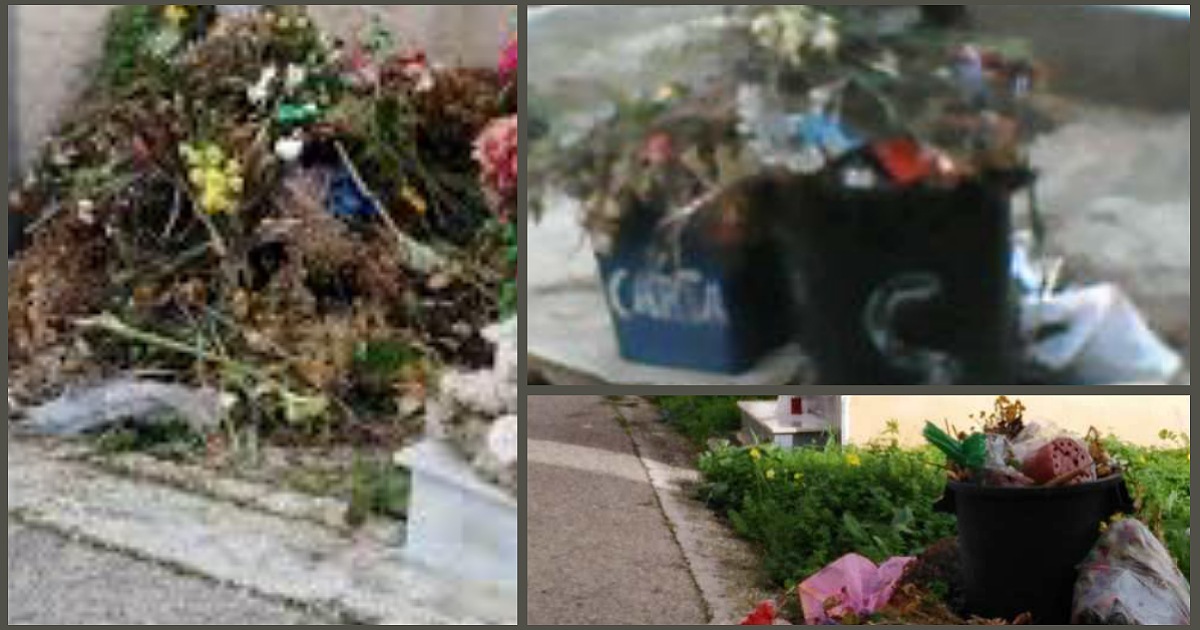 Degrado e mancata pulizia al cimitero di Sciacca, l'ennesima segnalazione di un lettore
