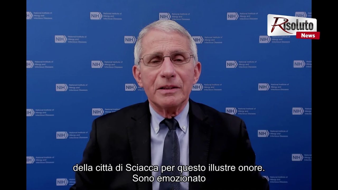 L'immunologo Fauci stasera conferma: "Verrò presto a Sciacca, città dei miei nonni" (Video)