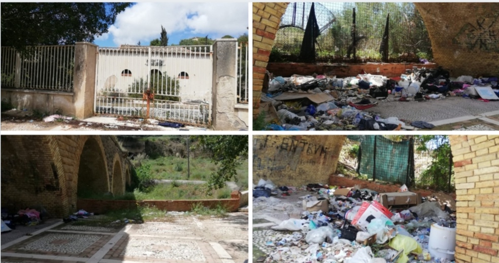 Sciacca, rifiuti e degrado nella zona delle antiche Terme