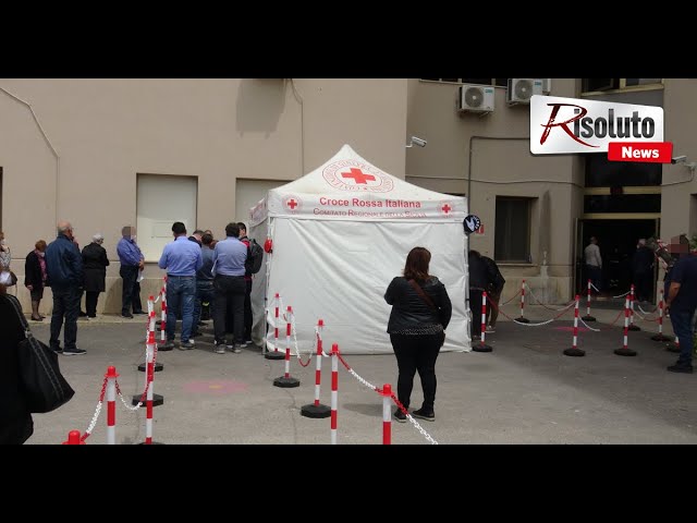 Hub vaccinale di Sciacca con sempre più affluenza, in corso miglioramento dell'accoglienza  dell'utenza  (Video)
