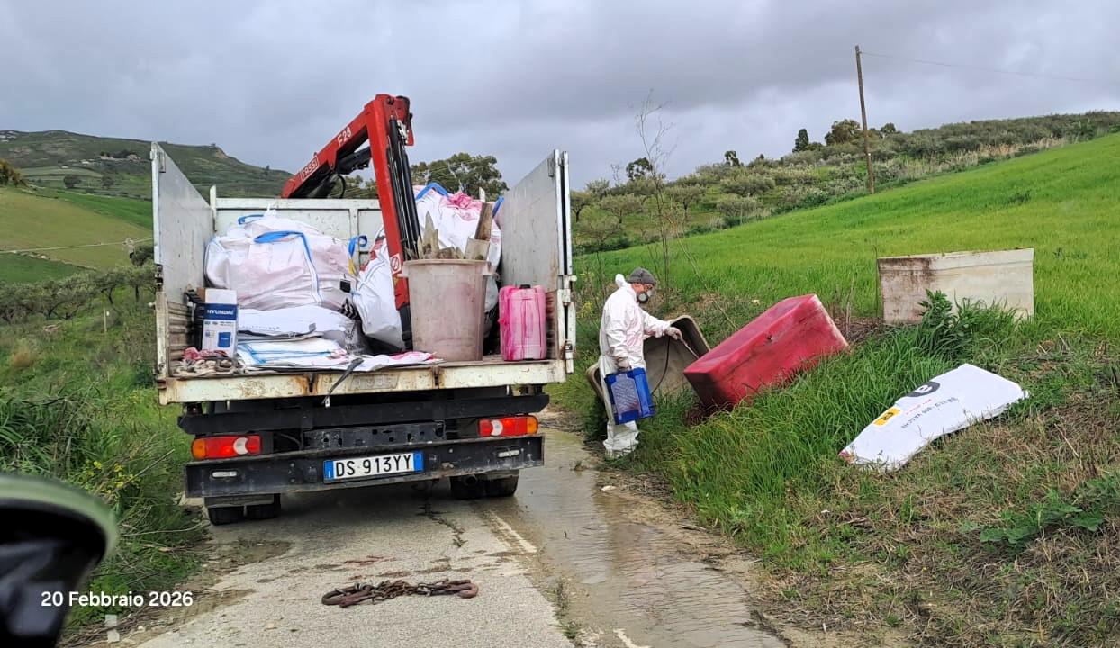 Bonifica delle strade provinciali agrigentine, rimossi oltre 235 tonnellate di rifiuti