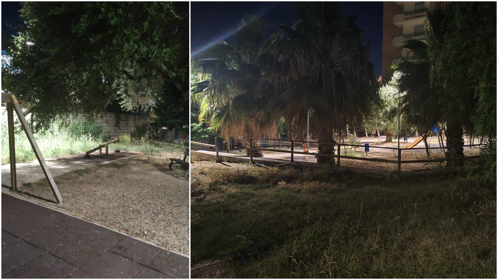 Trascurato e anche vandalizzato il parco giochi di via Brigadiere Nastasi a Sciacca