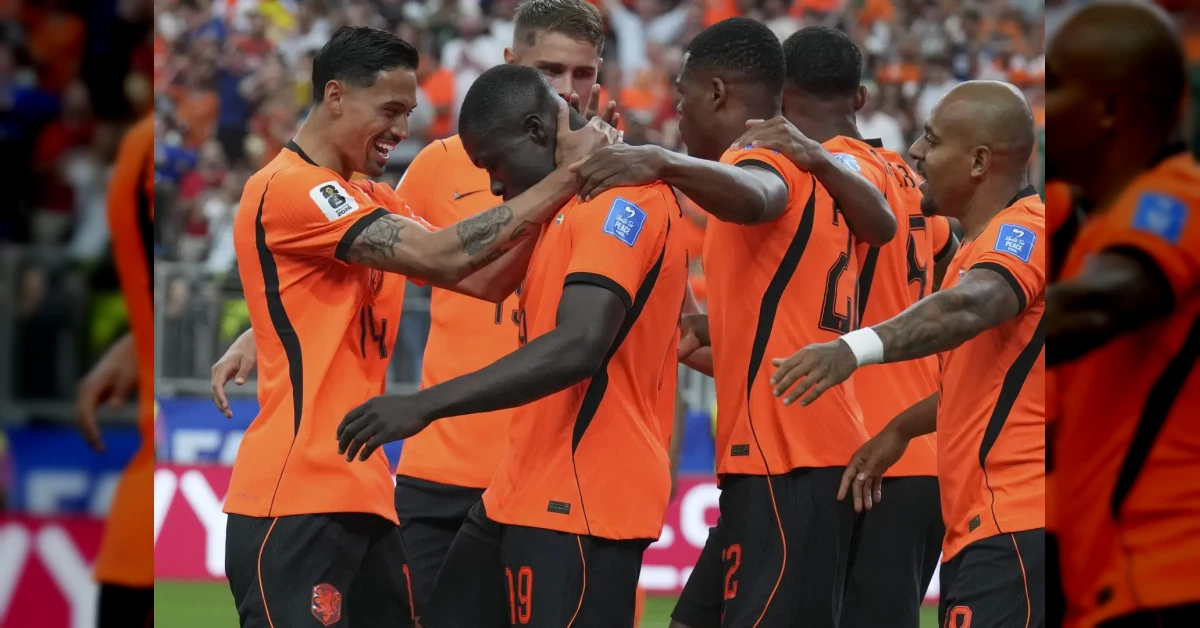 Olanda festeggia gol contro Svezia ai Mondiali 2026: Brobbey e Gakpo autori di doppiette