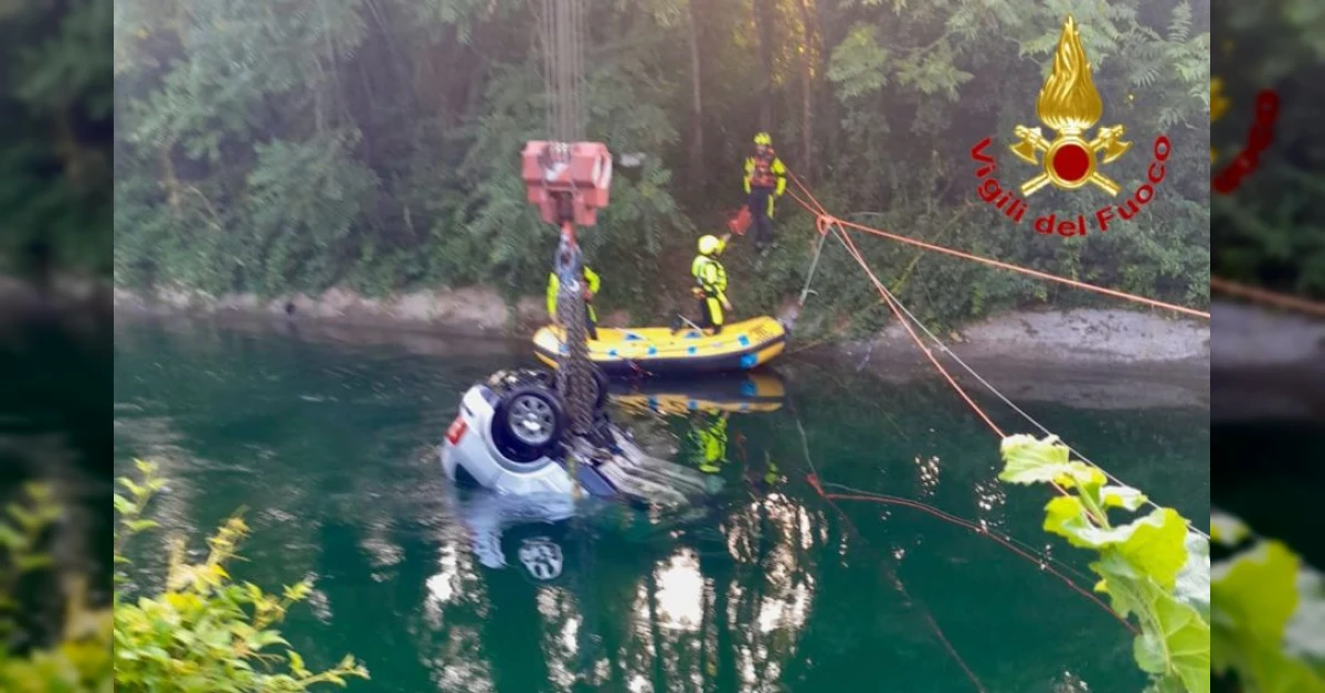 Incidente auto Senago: auto finisce nel Canale Villoresi, soccorsi e vigili del fuoco