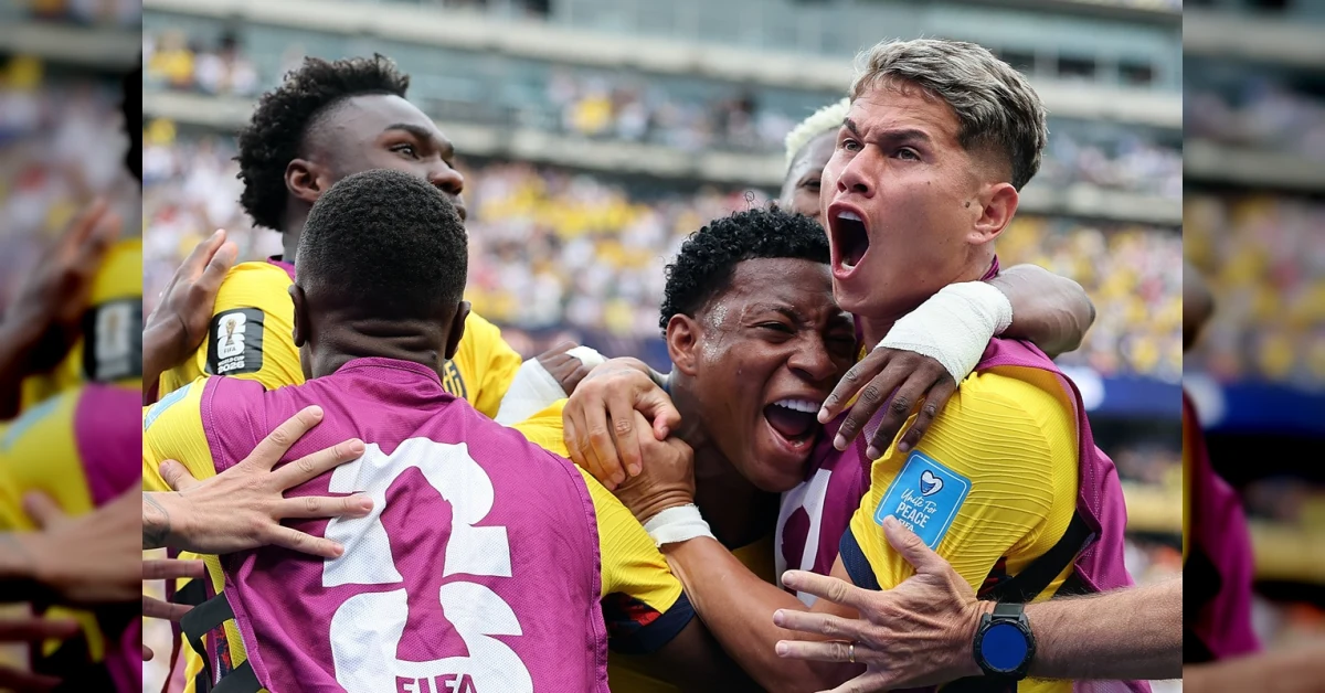 Ecuador celebra vittoria 2-1 contro Germania ai Mondiali 2026