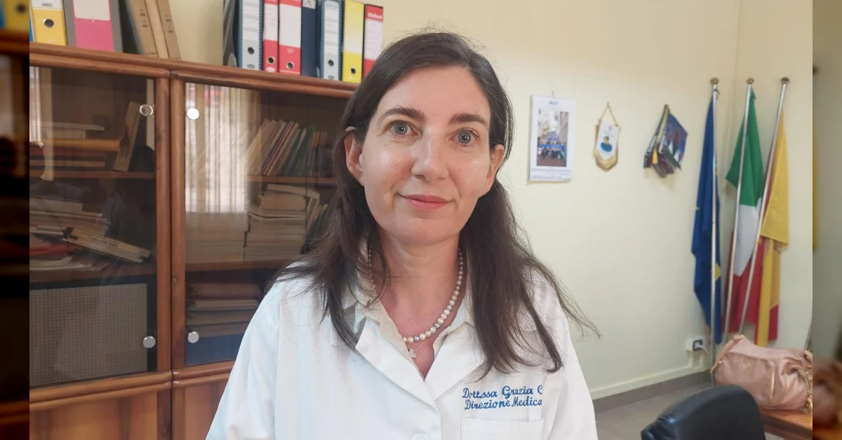 Grazia Celestri, nuovo direttore sanitario degli ospedali di Sciacca e Ribera, in posa professionale