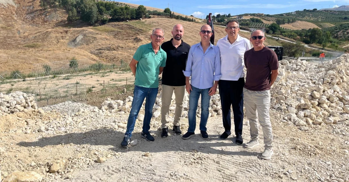 Sopralluogo della III Commissione al cantiere di via del Poio per la riqualificazione della strada a Sciacca