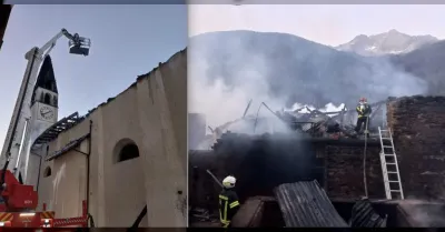 Vasto incendio a Fraviano di Vermiglio: 200 vigili del fuoco combattono le fiamme per ore, nessun ferito