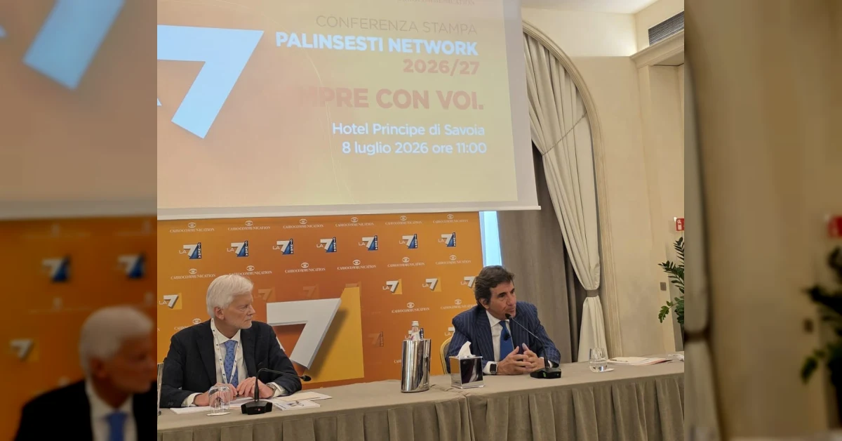 Urbano Cairo presenta i palinsesti La7 2026-2027 con i volti dell'approfondimento