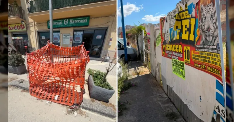 Via Lido a Sciacca nel degrado, dopo 7 mesi da una segnalazione nessuna soluzione