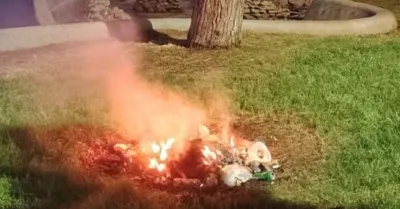 Arrestato dopo un incendio nel giardino della Fontana di Proserpina a Catania