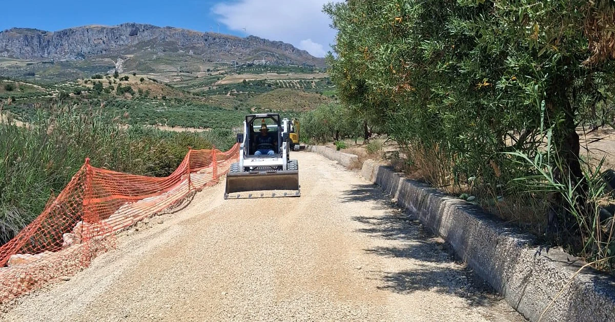 Strada rurale Bonfiglio riaperta a Sciacca dopo i lavori di consolidamento