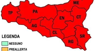 Caldo estremo in Sicilia, domenica con allerta rossa anche per incendi