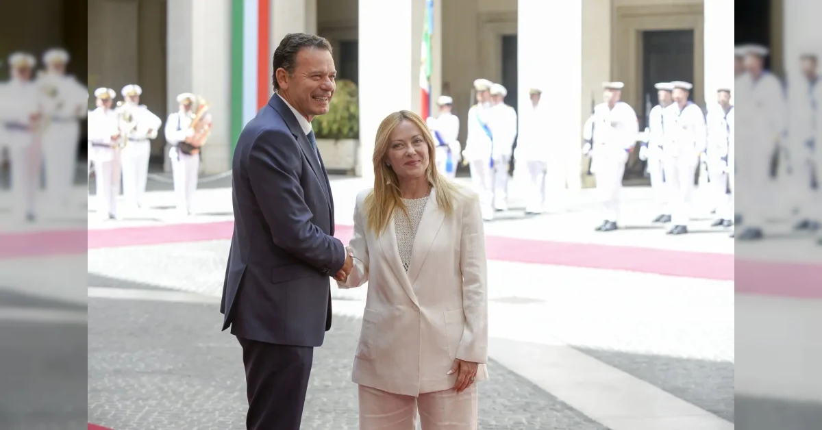 Giorgia Meloni e Luis Montenegro firmano accordo bilaterale Italia-Portogallo a Roma