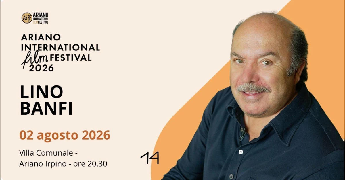 Lino Banfi riceve l'Hirpus d'Oro alla carriera all'Ariano International Film Festival 2026