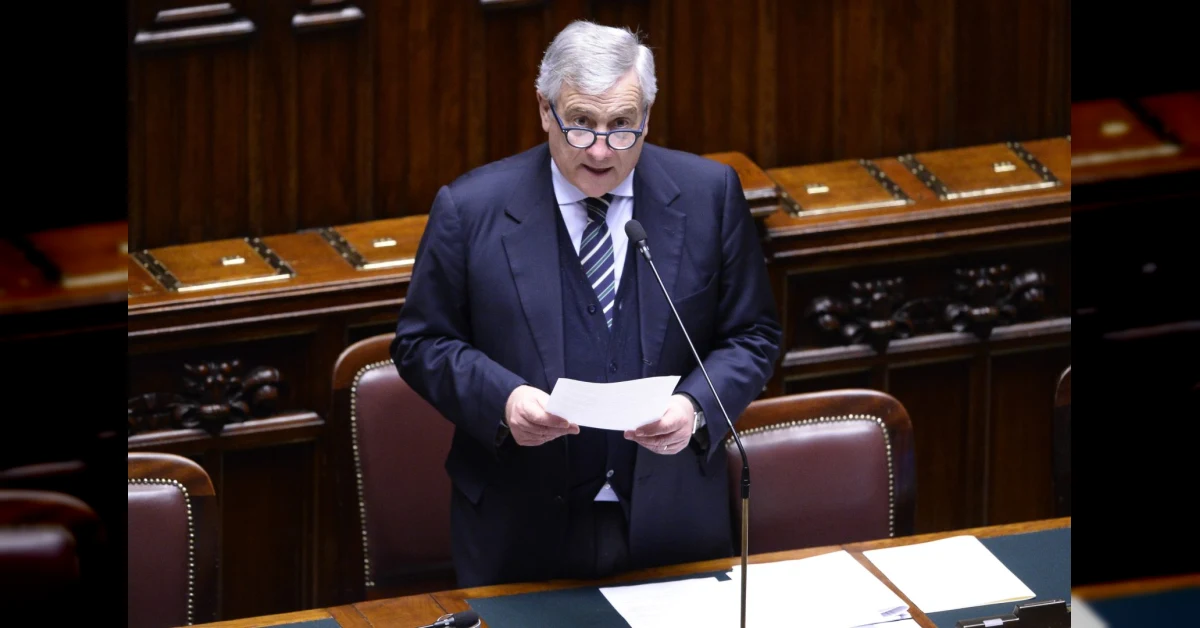 Antonio Tajani durante il suo intervento alle commissioni Esteri e Difesa sul vertice Nato di Ankara