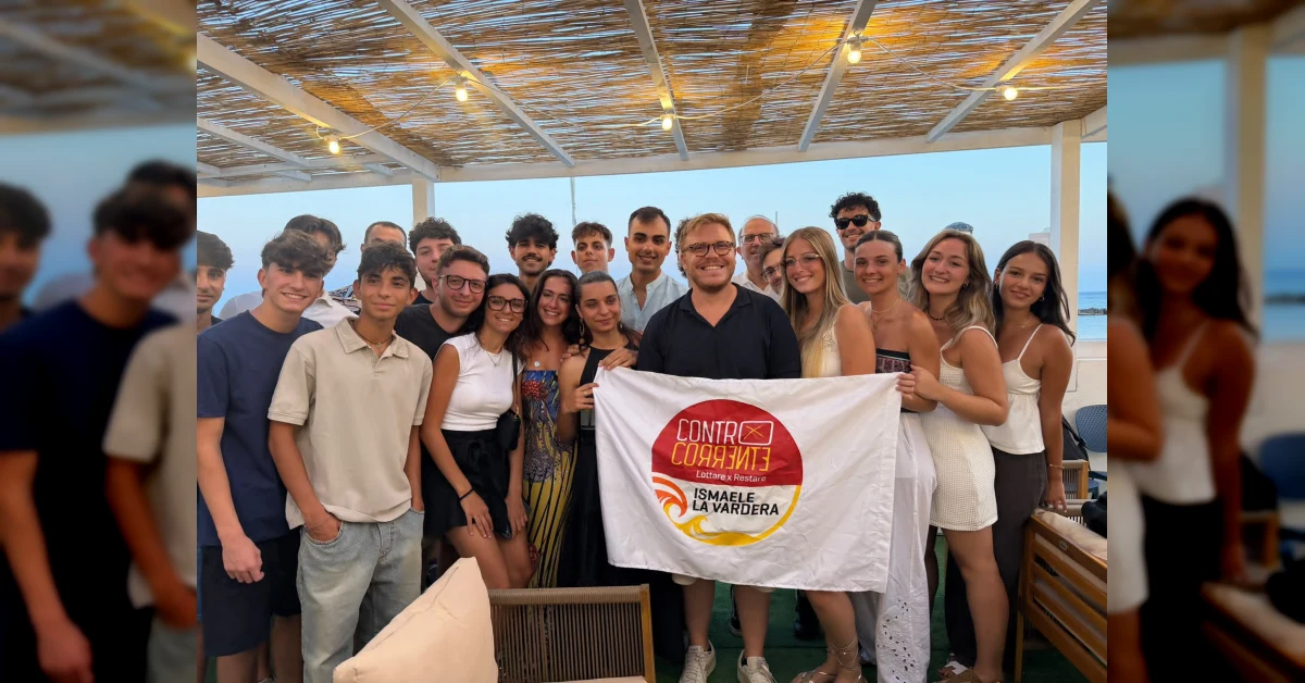 Ismaele La Vardera a Sciacca per la petizione sull'acqua e la candidatura di Michele Catanzaro
