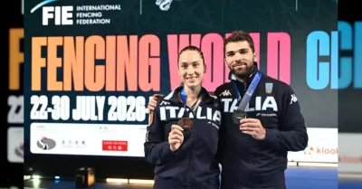 Filippo Macchi e Giulia Rizzi conquistano due argenti ai Mondiali di scherma a Hong Kong