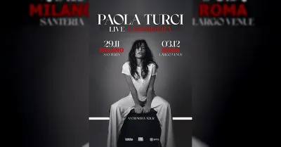 Paola Turci annuncia due concerti speciali a Milano e Roma per il nuovo album Amore a dismisura