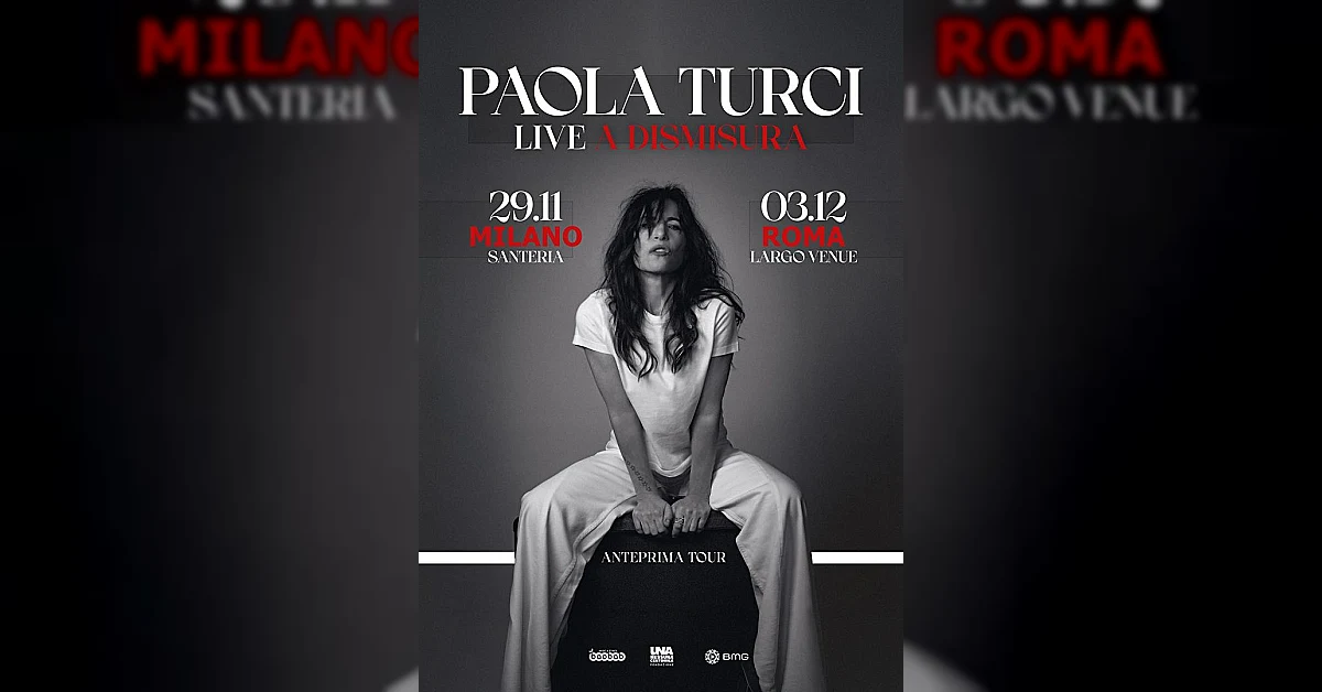 Paola Turci annuncia i concerti speciali di Milano e Roma per il nuovo album Amore a dismisura
