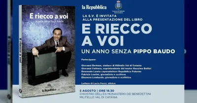Pippo Baudo omaggiato da Repubblica Palermo con il volume E riecco a voi in edicola l'8 agosto
