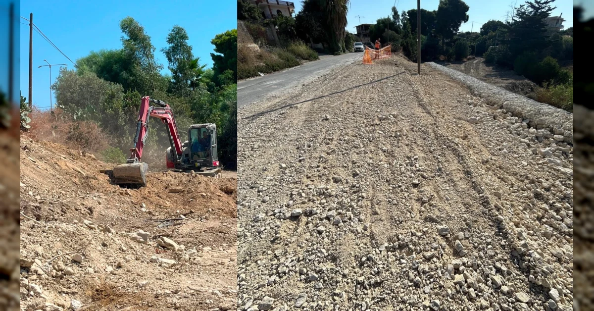 Frana in contrada Bordea di Sciacca, al via i lavori di messa in sicurezza
