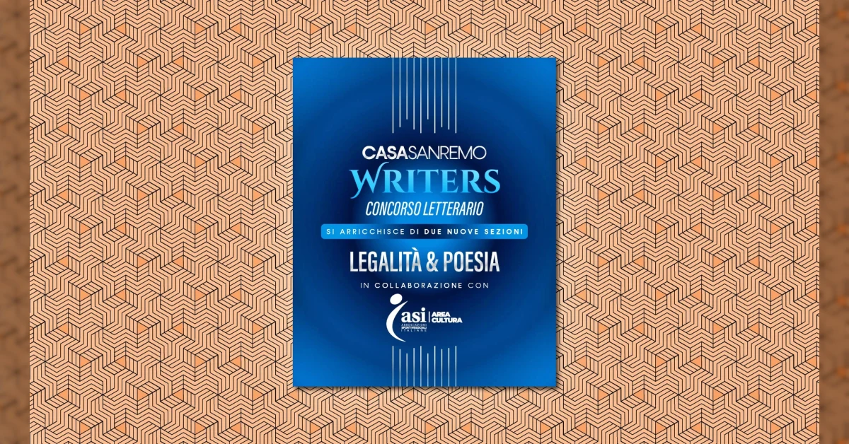 Premio Letterario Nazionale ASI con Casa Sanremo Writers 2027, tra poesia e legalità