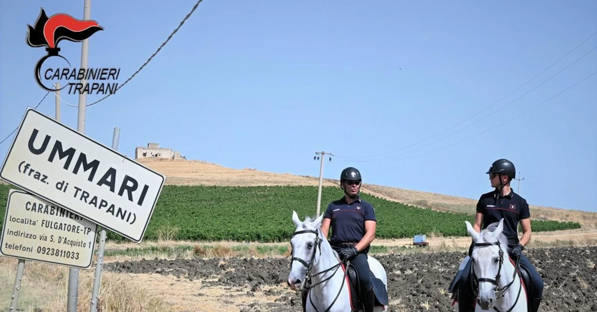 Carabinieri Trapani a Cavallo