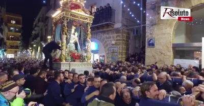 Ferragosto a Sciacca, processione e fuochi d'artificio