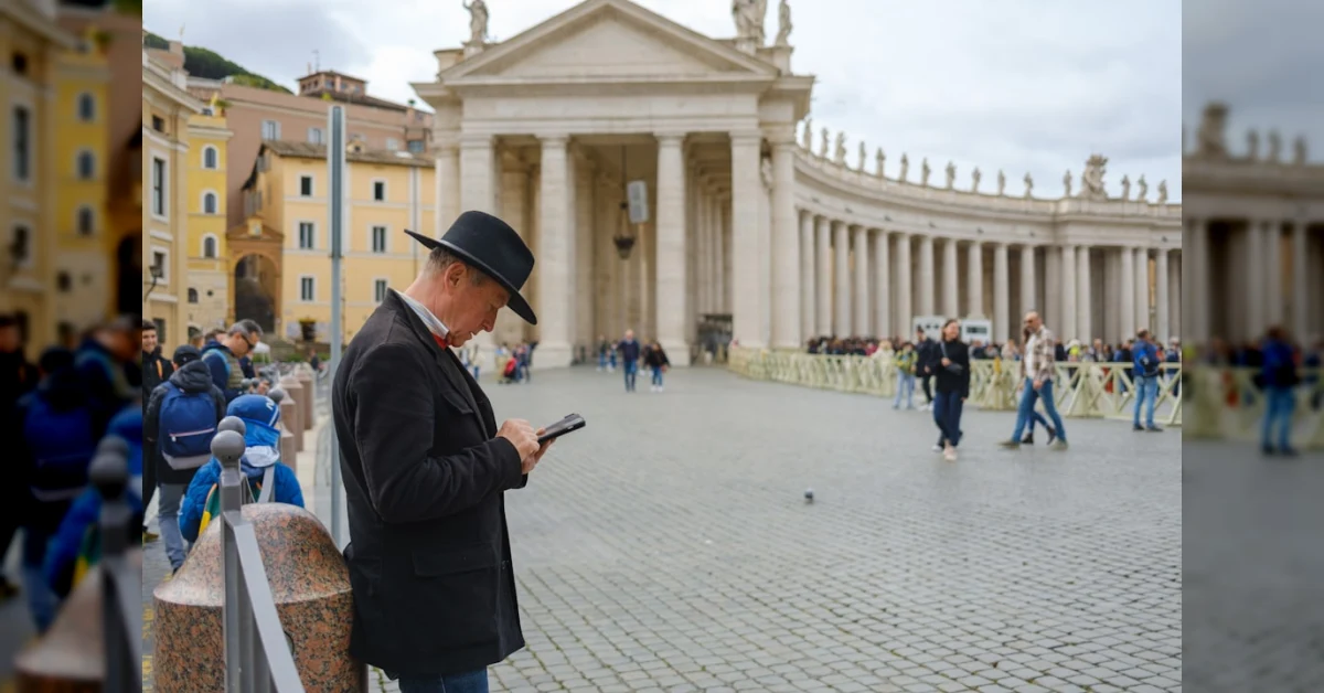 Una persona con smartphone e carte di credito, simbolo di tasse e guadagni online per creator