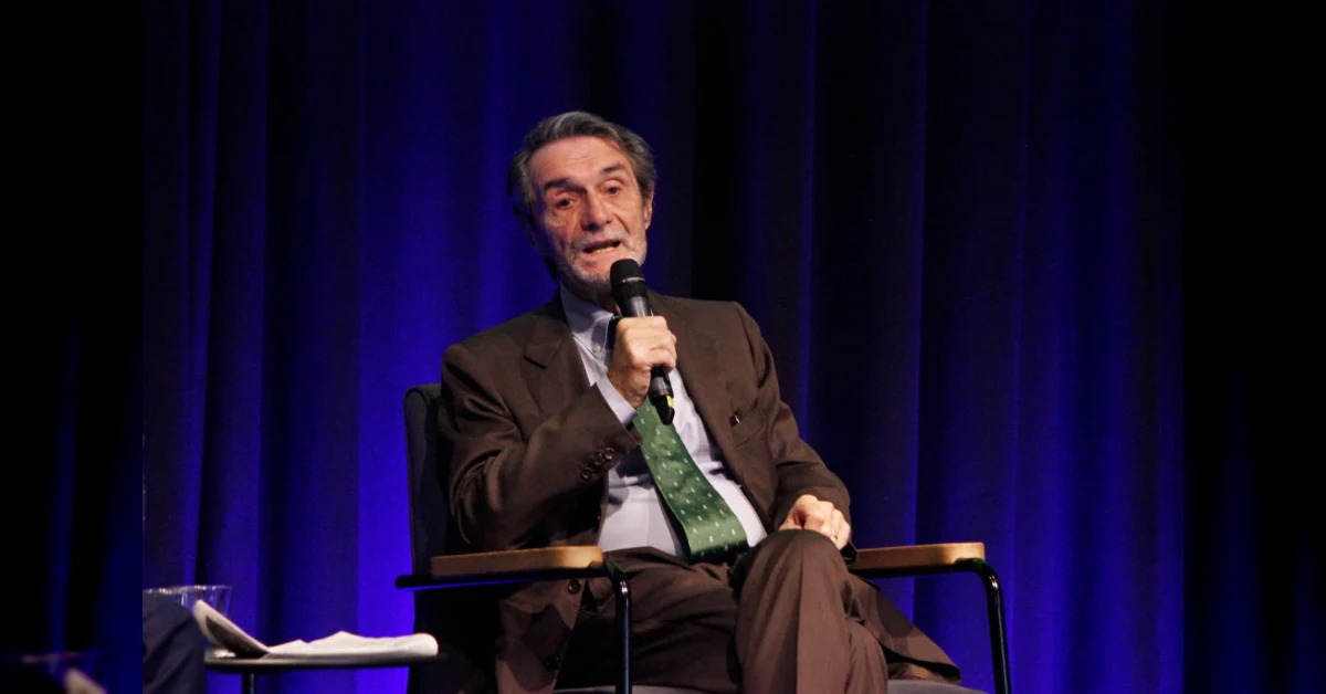 Attilio Fontana, presidente della Regione Lombardia, in un momento di discussione politica