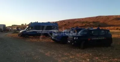Il Commissariato di polizia di Sciacca blocca un rave party a Piana Grande di Ribera