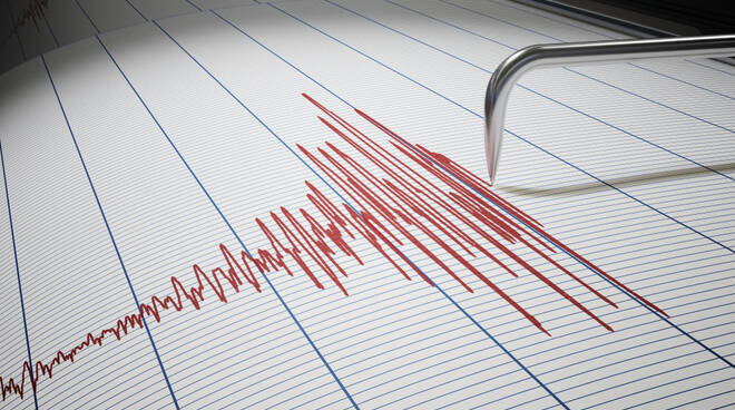 Mappa sismica dell'Italia con epicentro del terremoto di magnitudo 2.2 vicino a Pietraperzia, in provincia di Enna, nella notte di Ferragosto
