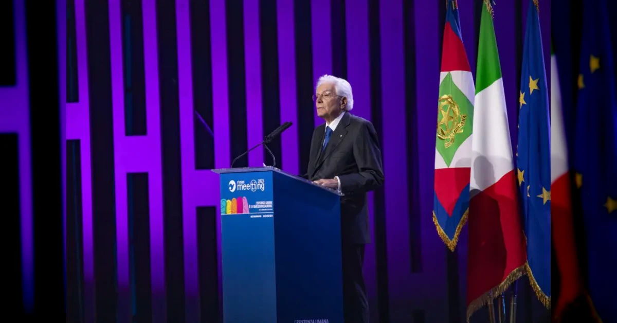 Il Presidente Sergio Mattarella al Meeting di Rimini 2026 con un appello alla solidarietà contro guerre e disuguaglianze