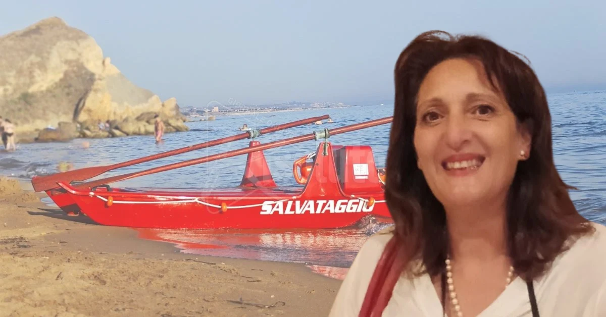 pattino salvataggio e Daniela Campione