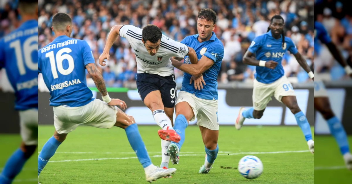 Gol del Como al Maradona: Baturina e Douvikas esultano nella vittoria per 2-1 sul Napoli