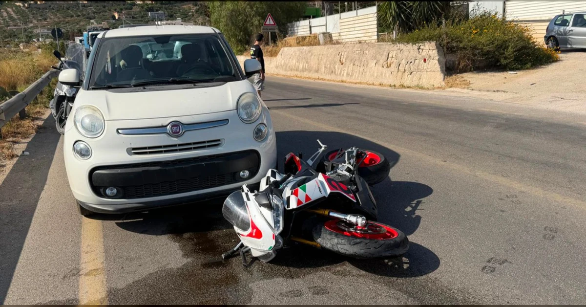 Incidente mortale moto Aprilia 600 sulla Statale 115 a Sciacca