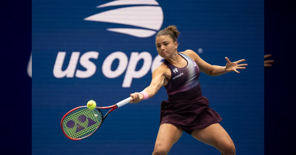 Jasmine Paolini festeggia la vittoria nel derby azzurro contro Stefanini agli Us Open