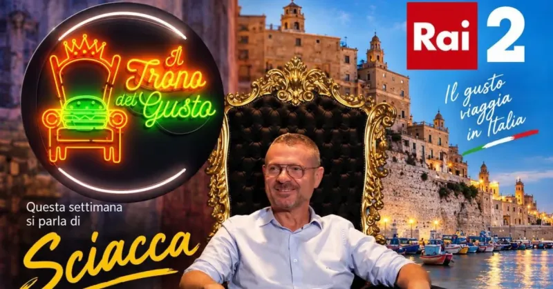 Sciacca su Rai 2 con “Il Trono del Gusto”