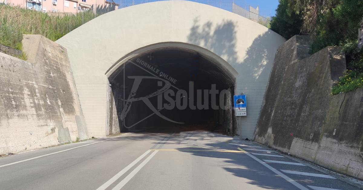 Rotatoria attivata sulla statale 115 dopo la galleria Belvedere tra Sciacca e Ribera per deviare il traffico durante la chiusura