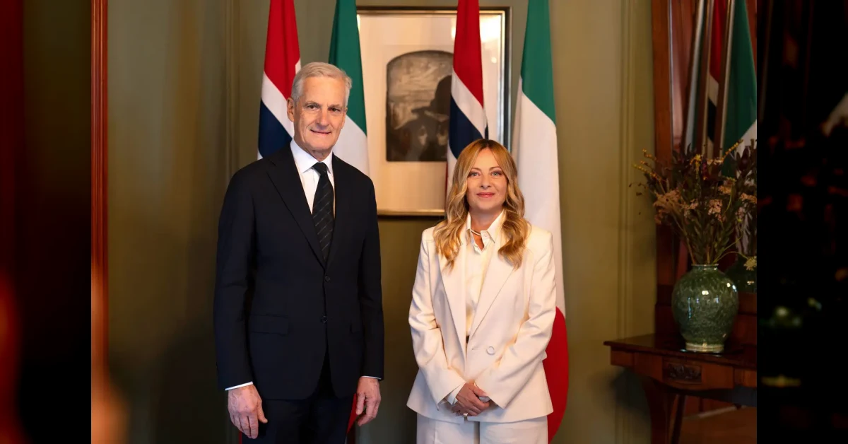 Giorgia Meloni e Jonas Gahr Store a Oslo durante la visita ufficiale per accordi su gas e sostegno a Kiev