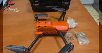 Drone con droga diretto al carcere di Poggioreale, tre arresti e 2,8 chili di stupefacenti sequestrati