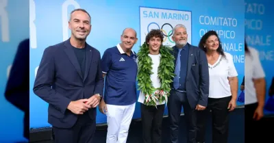 Kimi Antonelli inaugura Sport in Fiera a San Marino e indica il Mondiale F1 come obiettivo