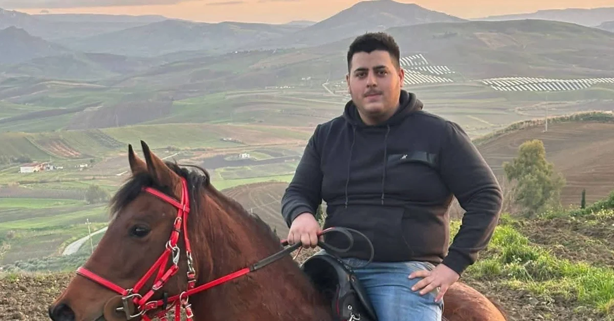 Cavallo in un campo, simbolo della caduta mortale del 17enne a Camporeale