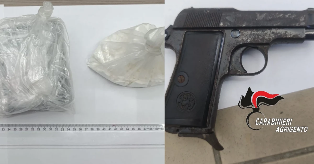 Armi clandestine e 1,8 chili di cocaina, un arresto a Casteltermini
