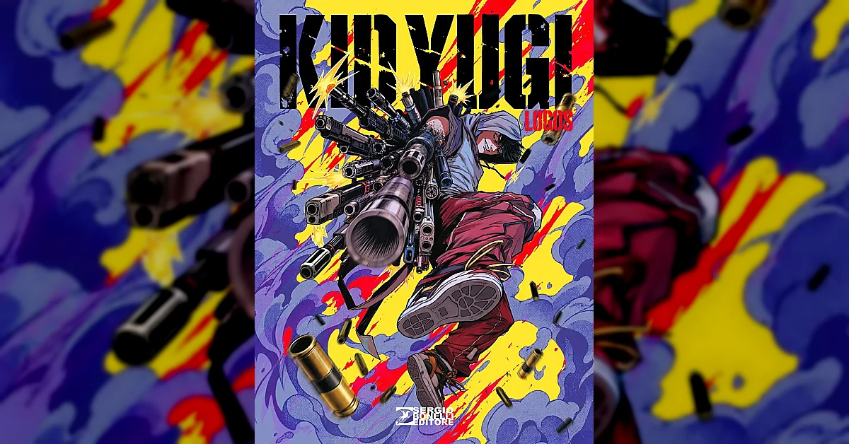 Copertina di 'Anche gli eroi muoiono Post Mortem' di Kid Yugi con fumetto Bonelli